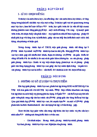 SKKN Một số phương pháp phân tích đa thức thành nhân tử cho các dạng bài tập cơ bản thường gặp