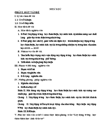 SKKN Xây dựng trường học thân thiện học sinh tích cực góp phần nâng cao chất lượng giáo dục toàn diện học sinh trong nhà trường