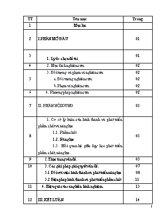 SKKN Một số kinh nghiệm về dạy tập đọc để giúp học sinh hình thành và phát triển nhân cách